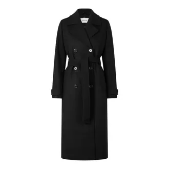 Modstr&ouml;m Jassen, Dames, Zwart, XL, Wol, Shaymd Coat