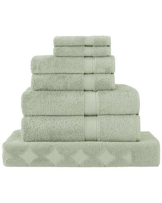 Linum Home Textiles 7Pc Turkish Cotton Sinemis Terry Towel Set