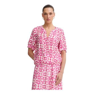 Marc Aurel Camicetta in Modal con Collo alla Coreana - - Blouses & Shirts - Donna - Rosa - 3XL