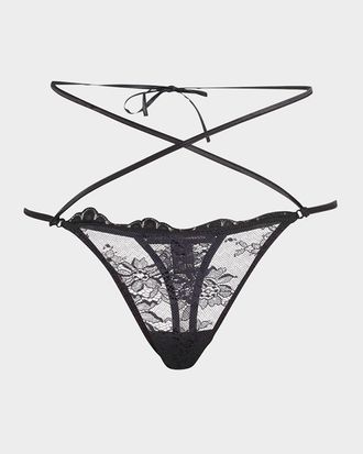 Kiki De Montparnasse Jolie Strappy Lace Thong