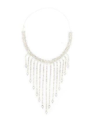 8 by YOOX FRINGES & DROPS RHINESTONES CHOCKER