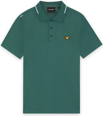 Lyle & Scott Golf 1874 Tipped Tech Polo Shirt - Heren - Polos - Groen - XL - Tops