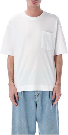 Dries Van Noten T-shirt met ronde hals - Heren - T-shirts - Wit - XL - Katoen - Tops