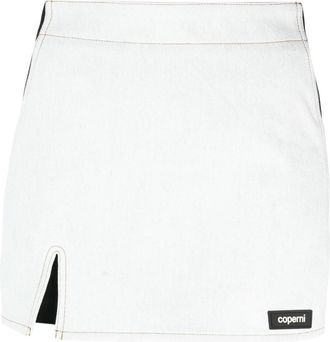 Coperni Hybrid panelled skorts - women - Spandex/Elastane/Viscose/Cotton/Polyamide - 44 - Blue