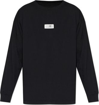 Maison Margiela Tops, Heren, Zwart, XL, Katoen, The Patch T-Shirt