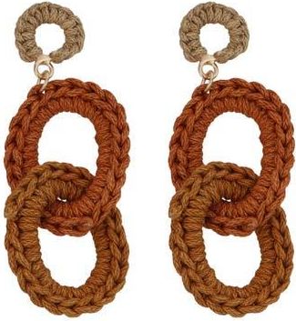 Panacea Rope Link Drop Earrings in Brown at Nordstrom Rack