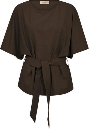 Mos Mosh MOS Mosh, Overhemden, Dames, Bruin, S, Polyester, MMRikas Roy Blouse