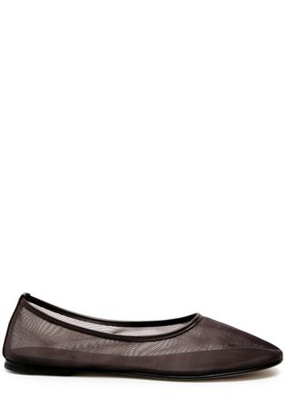 Dear Frances Balla Mesh Ballet Flats - Brown - 39 (IT39 / UK6)