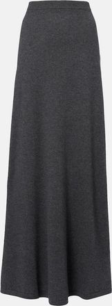 Balenciaga High-rise wool maxi skirt