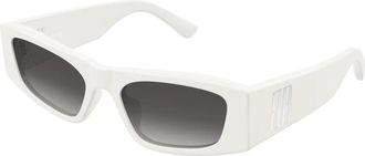 Balenciaga Cat Eye Zonnebril - Dames - Zonnebrillen - Wit - 55 MM - Accessoires