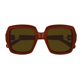 Chloé Ch0301s Marcie-linea Chloé 004 Burgundy Brown Sunglasses