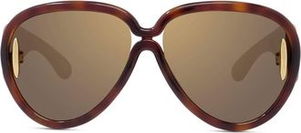 Loewe Brown Mirror Pilot Unisex Sunglasses LW40132I 52G 65