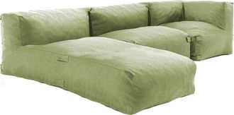 Oviala Sal&oacute;n de jard&iacute;n modular 3 plazas verde cactus