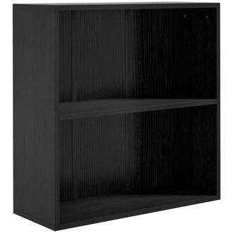 HOMCOM Bookshelf Display Storage Shelf With 2 Compartments For Study - Black | TJ Hughes