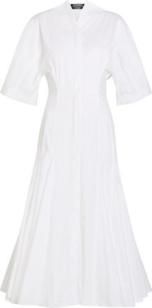 Jacquemus La Robe Moisson Cotton-poplin Midi Dress - White - 38 (UK10 / S)