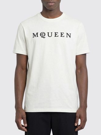 Alexander McQueen T-shirt in cotone con logo McQueen