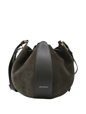 Coccinelle Boom Rounded Brown Suede Handbag