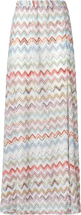 Missoni Gonna lunga con motivo a zigzag - Bianco