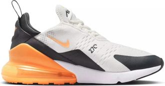 Nike Mens Nike Air Max 270 AH8050-114 Sneaker White Orange Lifestyle Shoes DWA3210
