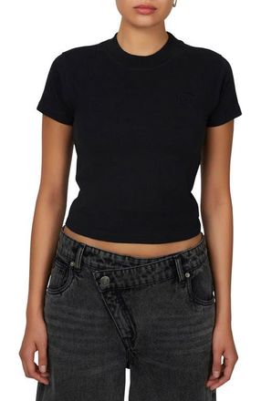 Good For Nothing Emblem Slub Baby T-shirt in Black at Nordstrom, Size Small Uk