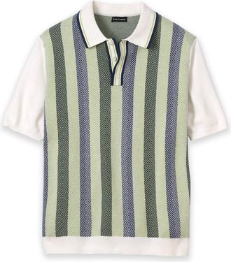Paul Fredrick Cotton Three Button Polo