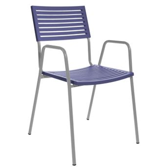 Schubiger M&ouml;bel Gartenstuhl Bodensee Lamello mit Armlehne