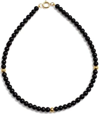 Jewelmak 14K Black Onyx Bracelet