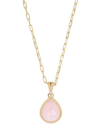 Tiramisu Silver 2.30 Ct. Tw. Pink Opal Necklace