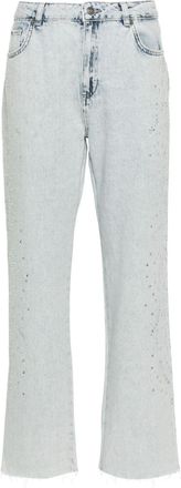 Twin-Set Actitude mid-rise straight-leg jeans - women - Cotton/Polyester - 29 - Blue