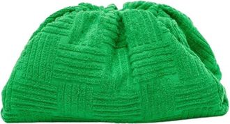 Bottega Veneta Pre-owned Pouch - Dames - Vintage Clutch - Groen - ONE Size - Leer - Vintage