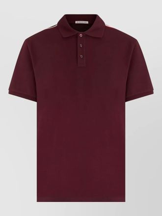 Moncler cotton polo shirt short sleeves collar