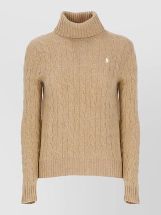 Ralph Lauren wool cashmere cable knit turtleneck sweater