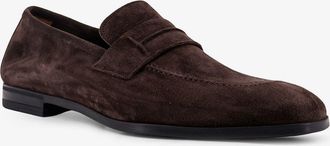 Tom Ford Mens Suede Loafers Brown Pelle