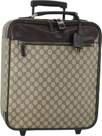 Gucci Pre-owned Weekend Bags, female, Beige, Size: ONE SIZE Pre-owned Weekend Bag