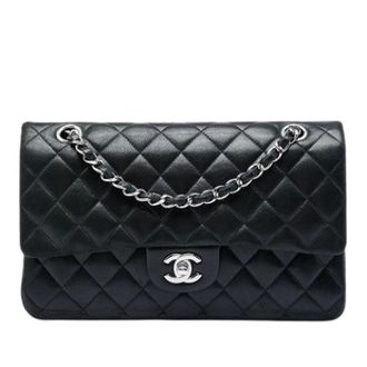 Chanel Pre-owned Vintage Double Flap Schoudertas - Dames - Pre-owned - Zwart - Maat: ONE Size Leer
