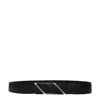 Bottega Veneta Herrens G&uuml;rtel aus schwarzem Leder