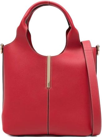 Tod's Red Leather Mini Tote