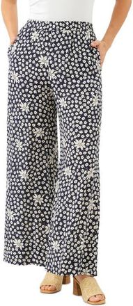 Karen Kane Floral Print Wide Leg Pants at Nordstrom, Size X-Large