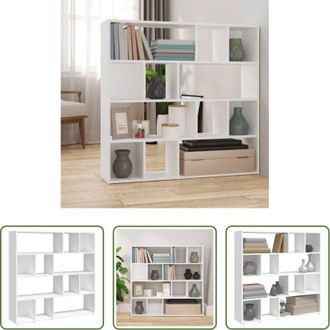 vidaXL vidaXL Divisore - Libreria/Divisorio Bianco 105x24x102 cm