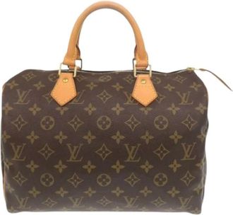 Louis Vuitton Pre-owned Handbags, female, Brown, Size: ONE SIZE Pre-owned Vintage Canvas Handbag