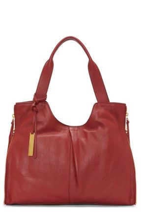 Vince Camuto Corla Leather Tote in Scarlet Indpeb at Nordstrom