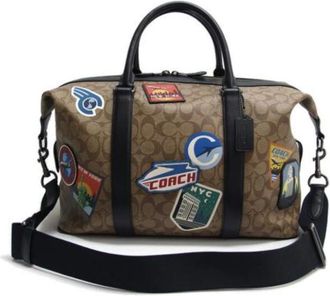 Coach Pre-owned Weekend Bags, female, Brown, Size: ONE SIZE Pre-owned Canvas shoulder-bags