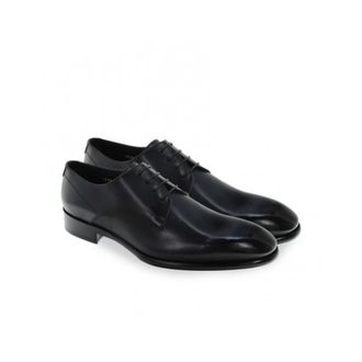 Doucal's Richelieu Leren Schoenen - Heren - Nette schoenen - Zwart - 44 EU - Leer - Schoenen