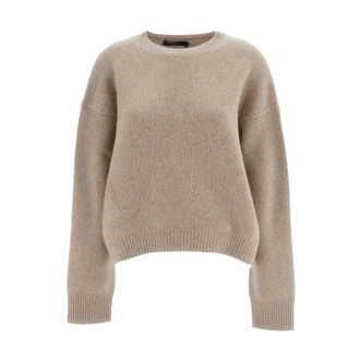 arch4 Jersey de Cachemira Cuello Redondo - Knitwear - Mujer - Beige - XS