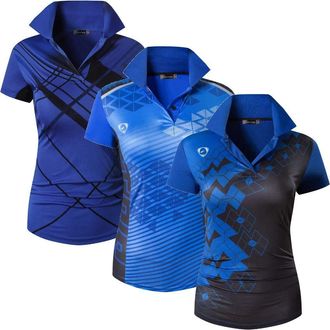 Jeansian Womens 3 Packs Sport Polo T-Shirt SWT272_289_291 Blue XL