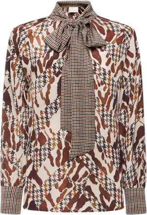 Pierre-Louis Mascia Trapezio Longsleeve Shirt - Dames - Blouses - Veelkleurig - S - Overhemden