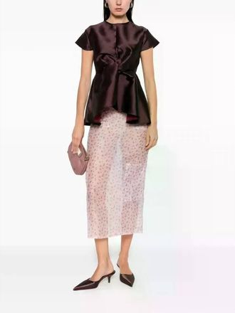 Marques Almeida Heavy Knot Top In Burgundy