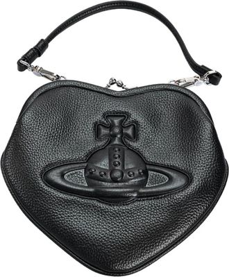 Vivienne Westwood Belle Hart Frame Handtas - Dames - Handtassen - Zwart - ONE Size - Leer - Tassen