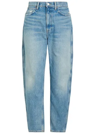 Polo Ralph Lauren Distressed Straight-leg Ankle Jeans - Blue - 32 (W32 / UK14-16 / L)