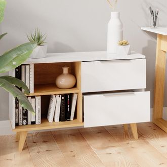 Vicco Aparador Nautica, Blanco, 90 X 61 Cm Vicco